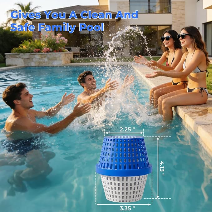 Pool Filters Replacement Cartridge -Quick and Easy Installation Pool Unit for 7.5k-20k Gallons Swimming Pools (Blue and White)