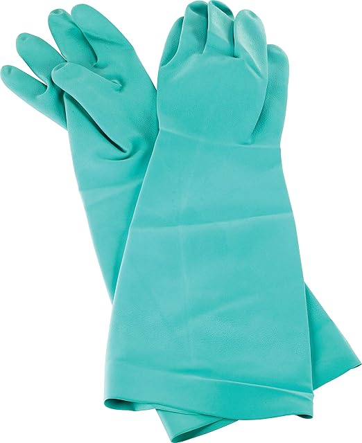 San Jamar 19NU-L Nitrile Elbow-Length Dishwashing Glove, Large (1 Pair)