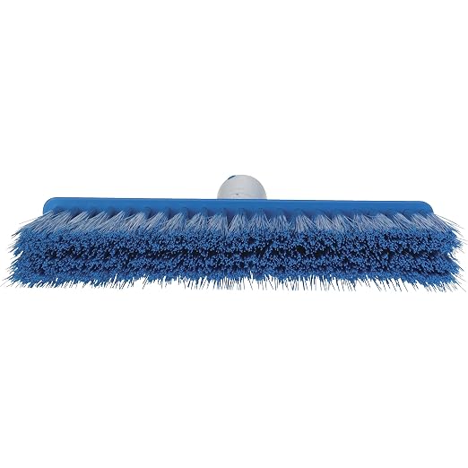 Vikan 31043 Broom,Lobby,Soft/Stiff,10.25",PP/PET,Blue