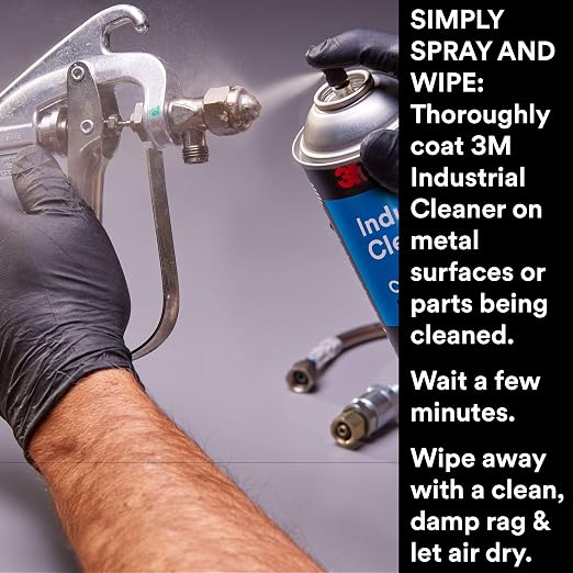 3M Industrial Cleaner and Degreaser, Citrus Base, Net Wt 18.5 oz, Removes Sticky Residue, Dirt, Grease, Grime, Tar, Oil and Ink in Seconds, Non-Corrosive
