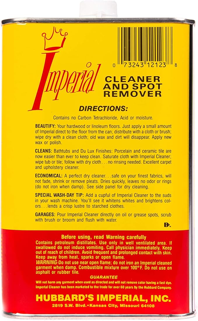 Hubbard's Imperial IC-4 1 Quart Cleaner and Spot Remover