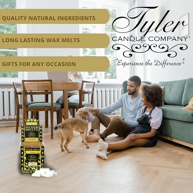Tyler Candle Mixer Melts, Diva Scent, Set of 8 Scented Wax Tarts for Wax Warmers (6 Tarts per Bar, 48 Tarts Total)- Bundle with a Stain Remover Pen - Wax Melt Warmer for Home Fragrance