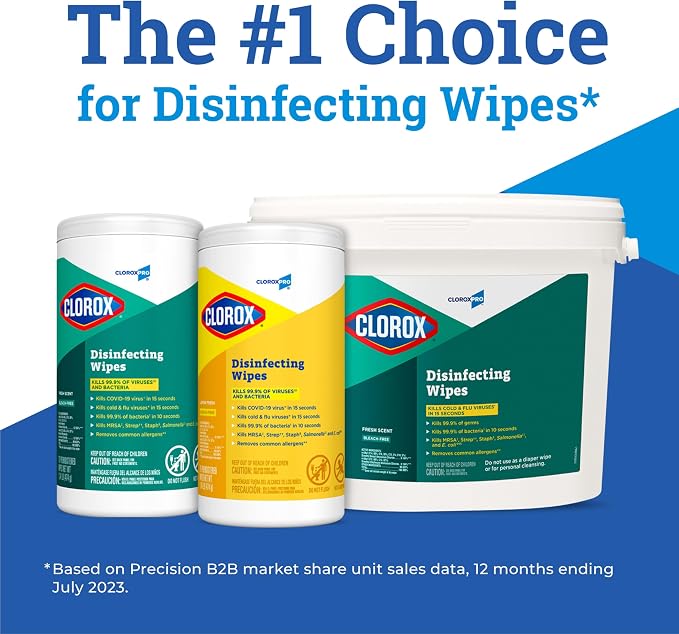 CloroxPro Clorox Disinfecting Wipes, Fresh Scent, 700 Count