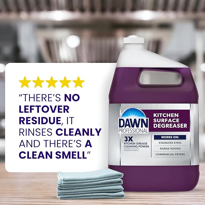 Dawn PRO Kitchen Surface Degreaser, Bulk Cleaning Spray for Oil and Grease Buildup in Commercial Kitchens, 32 fl oz (Case of 6)