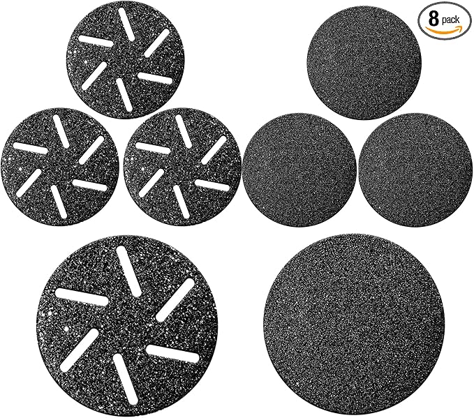 8 Pcs Refill Rollers for Hoxida Electric Foot Callus Remover Pedicure Tools, Replacement Grinding Heads Roller for Pedi Electric Foot File,Refills 8 Pack Replacement Heads(4 Regular&4 Extra Coarse)