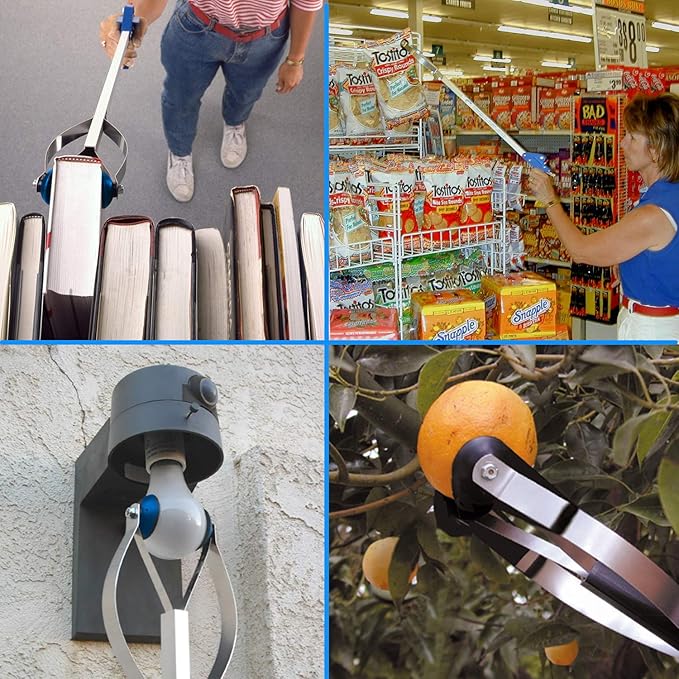 ArcMate EZ Reacher Indoor Grabber Reacher - Folding Grabber Tool with Collapsible Slip Joint, Locking Handle