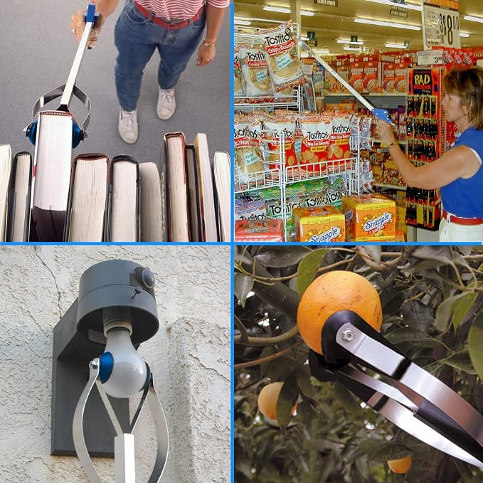 ArcMate EZ Reacher Indoor Grabber Reacher - Folding Grabber Tool with Collapsible Slip Joint, Locking Handle