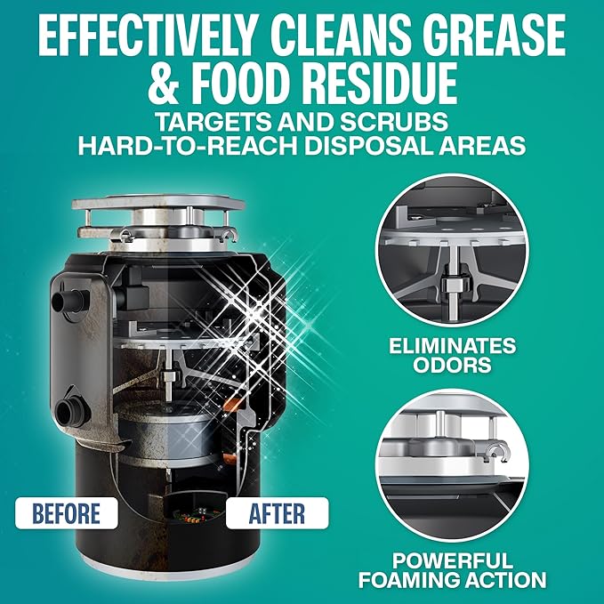 Garbage Disposal, Dishwasher Cleaner, and Washing Machine Cleaner Tablets bundle