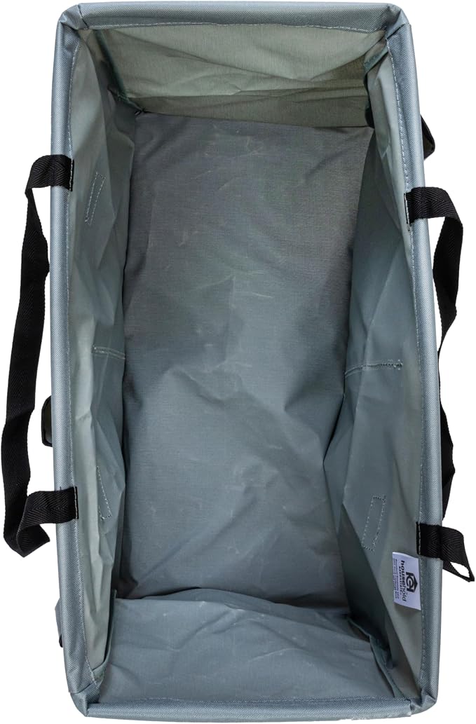 Household Essentials Krush Container All‑Purpose Utility Tote with Exterior Pockets, Gray