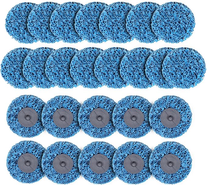 25 Pack 3" Quick Change Easy Strip & Clean Discs for Paint Rust