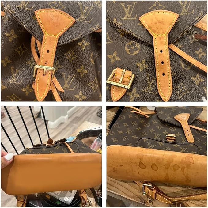 Leather Cleaner & Moisturizer For Louis Vuitton, Formulated To Clean LV Leather Stains While Restoring Leather Shine, Making Your Louis Vuitton Look Renewed & Leaving A Light Fragrance, 120ml X 2