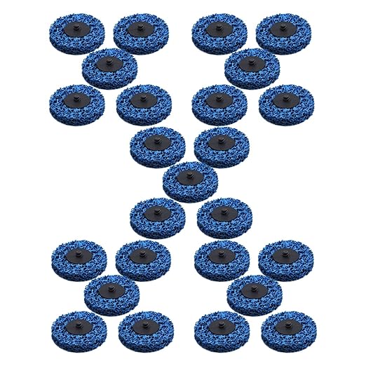 kimllier 25Pcs 3 Inch Quick Change Easy Strip Discs Stripping Wheel R Type Rust Cleaning Wheel Fit for Angle Grinders Grind Rust Strips Paint Cleans Welds