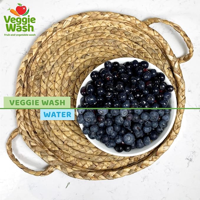 Veggie Wash Fruit and Vegetable Wash, Produce Wash and Cleaner, 16-Fluid Ounce, Pack of 3, Packaging May Vary