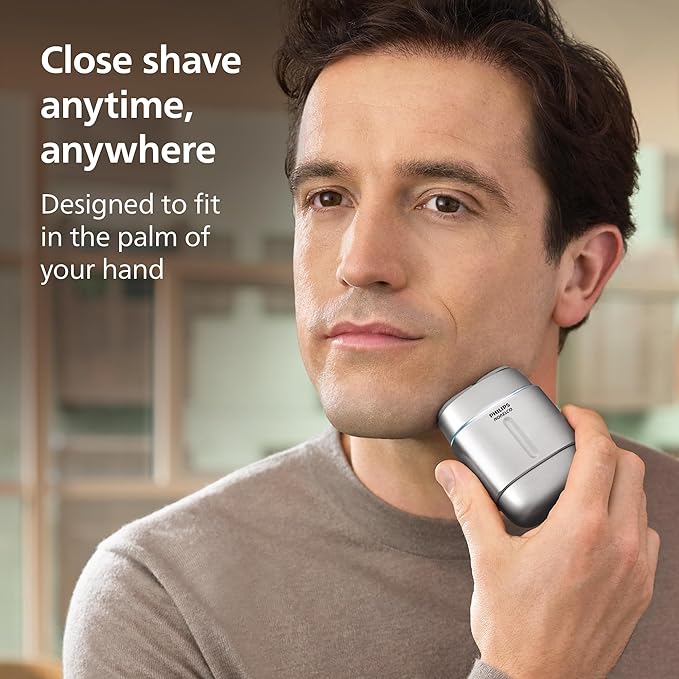 Philips Norelco Shaver 600 Series - Compact Electric Shaver, Lift & Cut System, SteelPrecision Blades, 4D Flex Heads, Wet & Dry Shave, Travel Case, Model S693/94