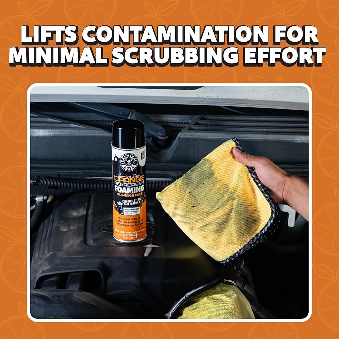 Chemical Guys Citrus Degreaser Aerosol, Industrial Strength Engine Cleaner Spray for Grease Oil Grime On Engines Tools Undercarriage and Shop Equipment - 18 Fl Oz