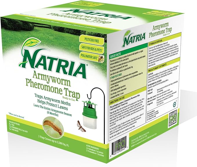 NATRIA Armyworm Pheromone Trap, Ready-to-Use, 3,380 Sq. Ft. (1-Pack)