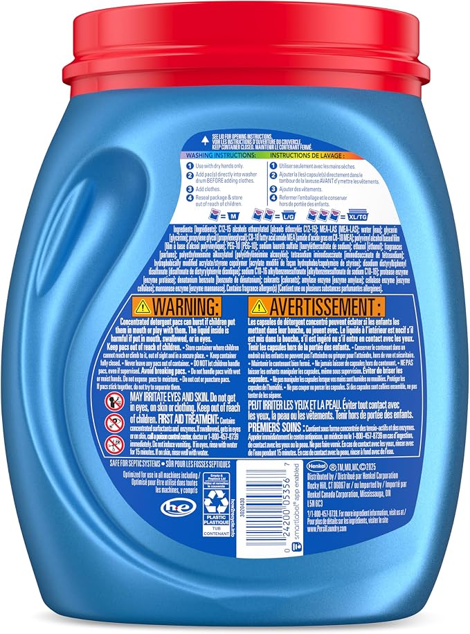 Persil Ultra Pacs Intense Fresh Everyday Clean Laundry Detergent, 42 count