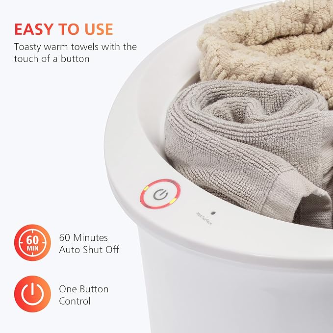 COMFIER Hot Towel Warmers for Bathroom, Gifts for Dad,Mom,Him,Her, Large Towel Warmer, Hot Towels in 10 Minutes, Auto Shut Off, Fits up to 2 Oversize Towels, Bathrobes, Blanket