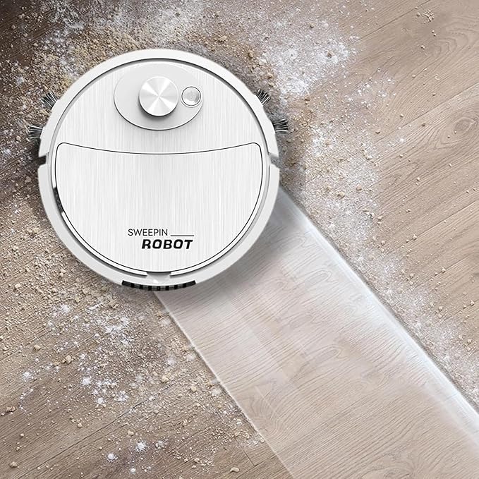Robot Vacuum and Mop Combo, Automatic Intelligent Cleaning Robot, Ultra-Thin and Silent, Intelligent Navigation,Obstacle Avoidance-W01