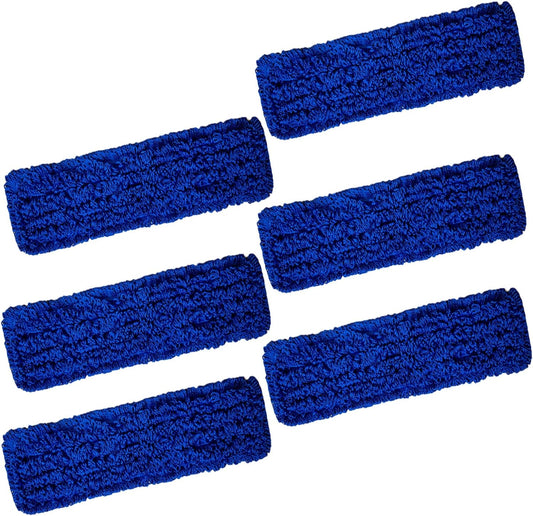 KLEEN HANDLER 6 Pack of 36 Inch Microfiber Dust Mop, Large Washable Commercial Mop Head Replacement, Sweeper, Janitorial Supplies, Blue