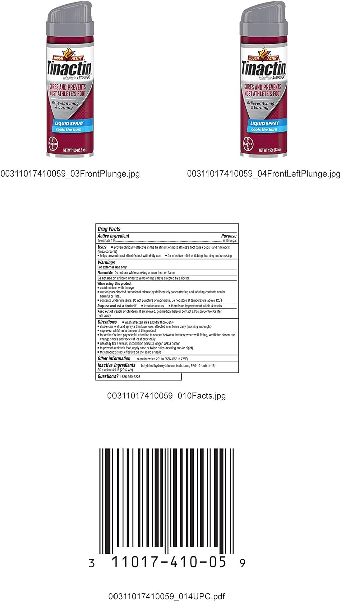Tinactin Antifungal Liquid Spray 5.30 oz (Pack of 2)