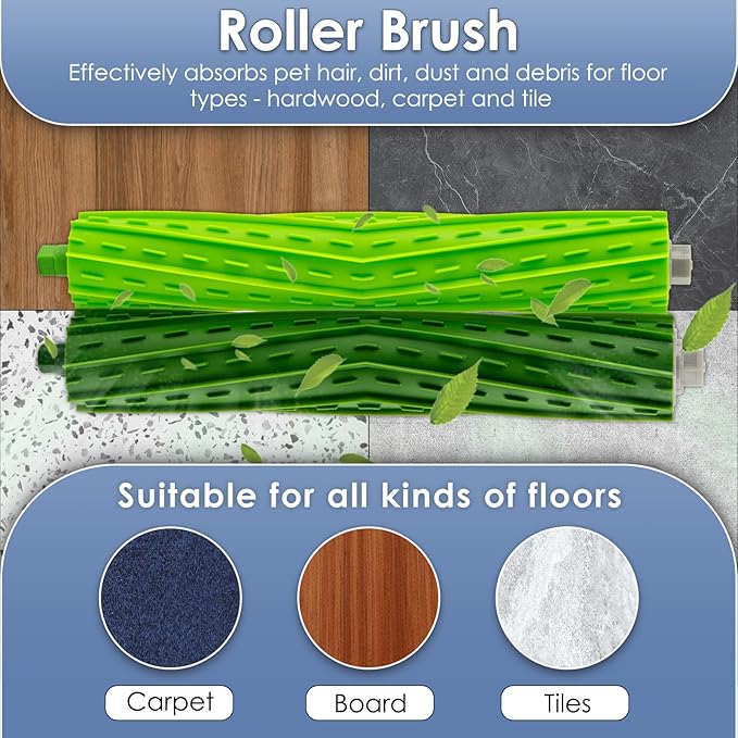 (15 Pack) Max 705 Combo Replacement Parts Compatible with iRobot Max 705 Combo Robot Vacuum, 2 Roller Brushes, 1 Roller Mop, 4 HEPA Filters, 4 Dust Bags, 4 Side Brushes, Accessories Kit