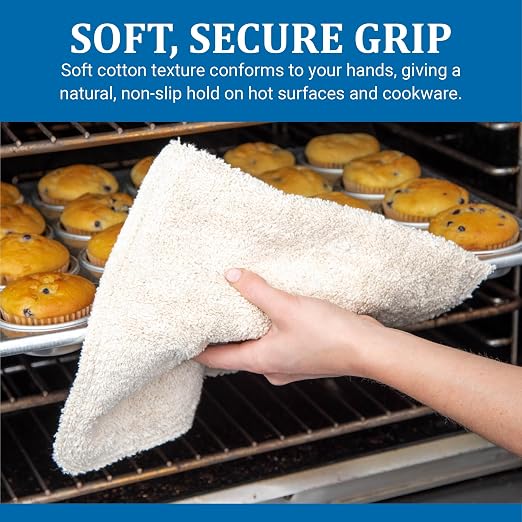 San Jamar Pan Grabber,Terry Cloth,PK12 823TPH - 1 Each