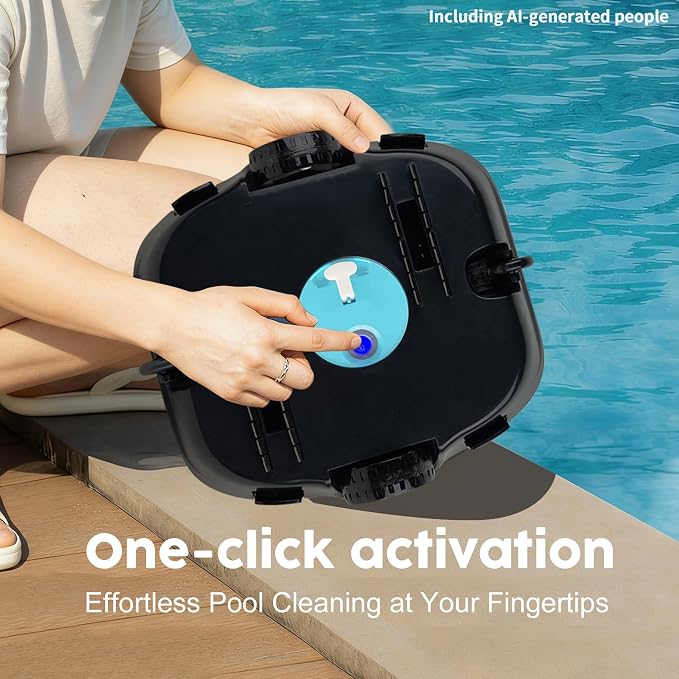 Robotic Pool Cleaner, Cordless Pool Vacuum with 18.5 GPM Powerful Suction,120-Min Runtime, Self-Parking, Pool Vacuum for Above-Ground & Flat Pools to 860 sq.ft,Silver-White