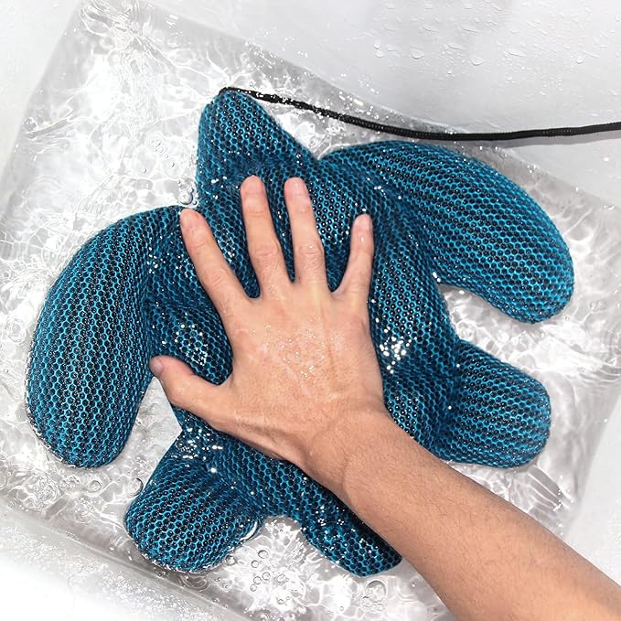 ANSLCA 2 Pack Hot Tub Scum Absorber for Spa Hot Tub Cleaner, Oversized 3XL-Scum Turtle Hot Tub Cleaner Hot Tub Sponges - Must Have Hot Tub Accessories - Keeps Your Spa Hot Tub Water Clean and Clear