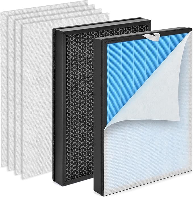 [Smoke Remover] EverestAir-RF Replacement Filter Compatible with LEVOIT Everest Air EverestAir-P Air Purifier, 3-in-1 H13 True HEPA Activated Carbon, Compared to Part# LRF-E551-WUS, 2-Pack