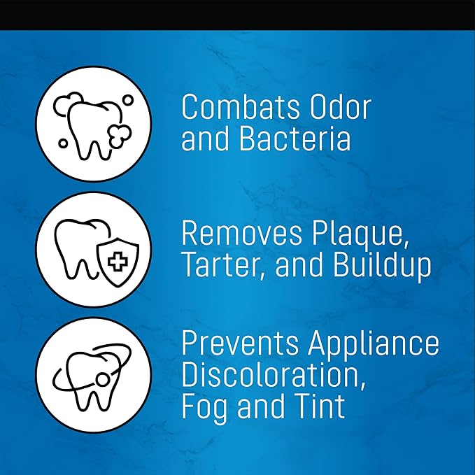 ZENGATE Retainer Cleaner Tablets - Quick 3-Minute Clean for Dentures, Mouth Guards, Aligners, and Night Guards - 120 Dental Cleansing Tablets - FSA HSA Approved Dental Appliance Cleanser