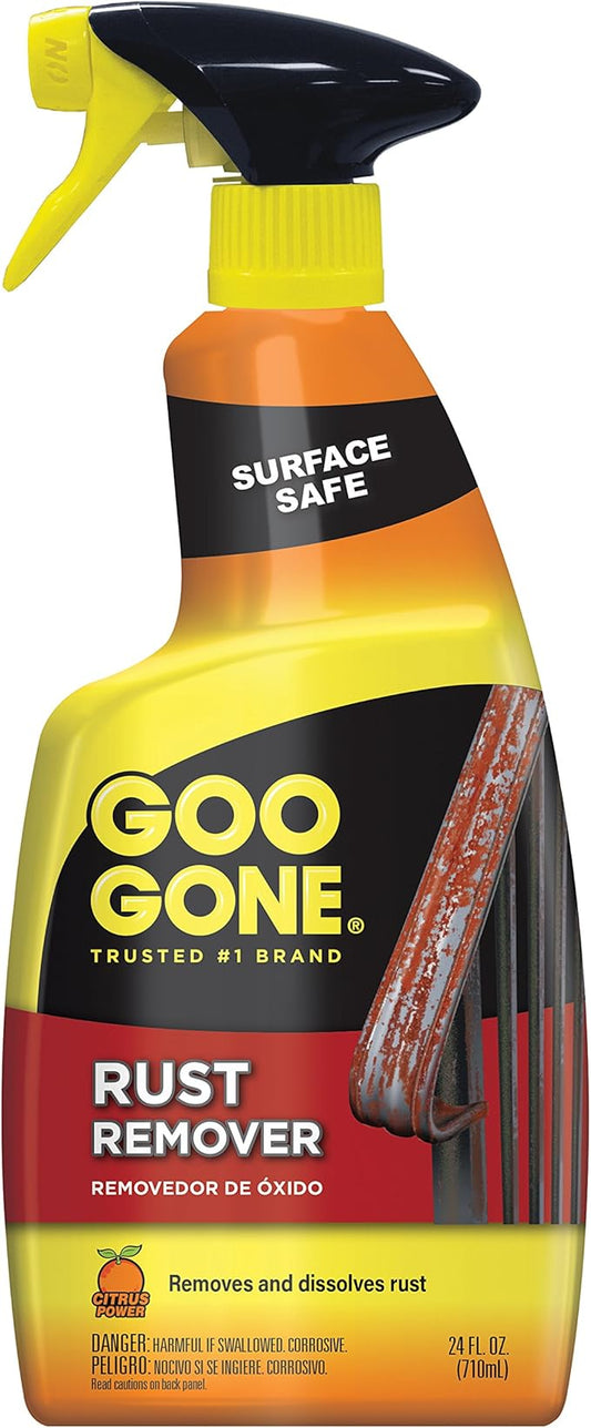 Goo Gone Rust Remover - Outdoor and Indoor Metal Rusting Remover- 24 fl oz