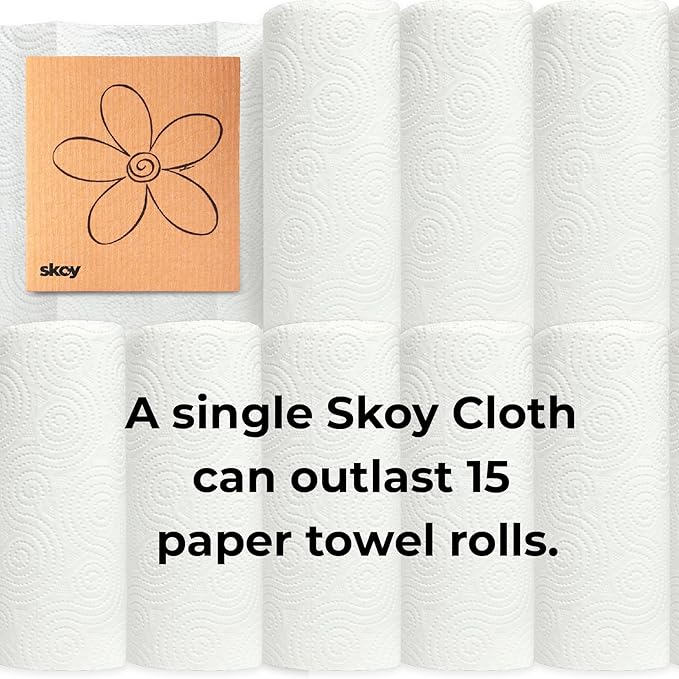 Skoy Wholesale 16-Pack Swedish DISHCLOTHS & Dish SCRUBBERS – Reusable Multipurpose Household Cleaning Set, Washing Dishes, Household Cleaning, Assorted