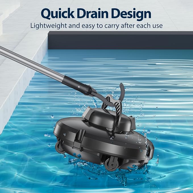 Solar-Powered Robotic Pool Surface Skimmer Cleaner with 24/7 Continuous Cleaning and Re-Engineered Twin Salt Tolerant Motors, Dual Charging,Smart Obstacle Avoidance, 150-um Filtration