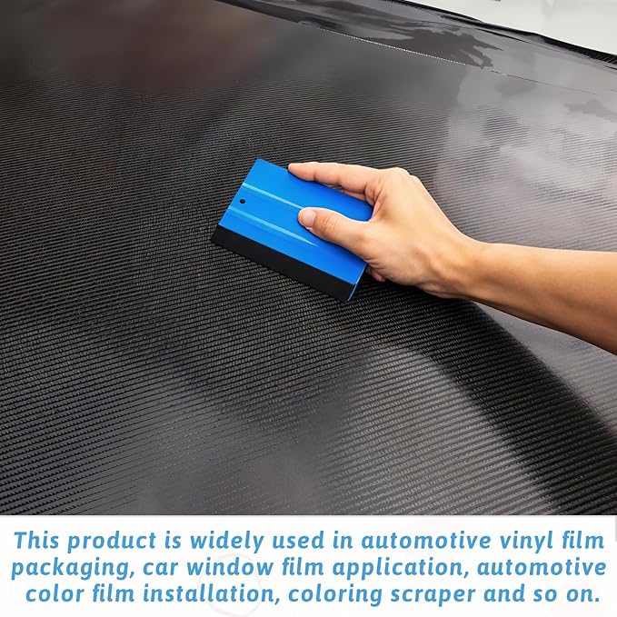 simarro 100Pcs Felt Squeegee for Vinyl Decal Tools, 4 Inch Car Window Windshield Glass Felt Edge Squeegee Vinyl Scraper Applicator Tool for Crafts Car Window Tint Wallpaper Glass Film Application