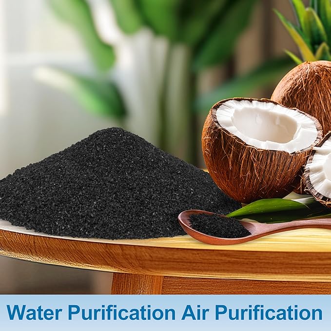 6.6Lbs Bulk Activated Charcoal Charcoal Water Filter for Filtration,Coconut Hull Granular Activated Carbon