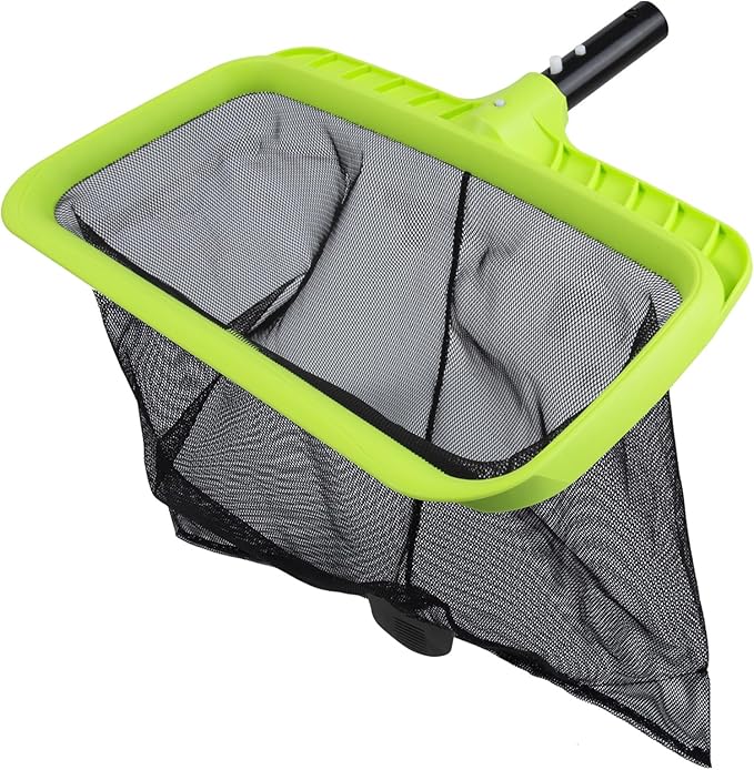 Sepetrel Reinforced Frame Pool Leaf Skimmer and 10.5 Foot Extension Pole
