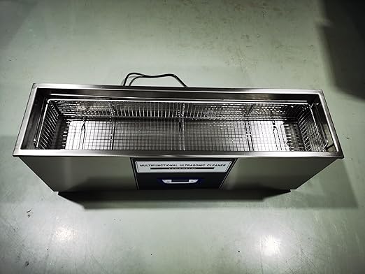30L Professional Digital Ultrasonic Cleaner with Heater & Timer, 840W Commercial Grade, Extra-Long Stainless Steel Tank for Guns, Rifle Parts, etc