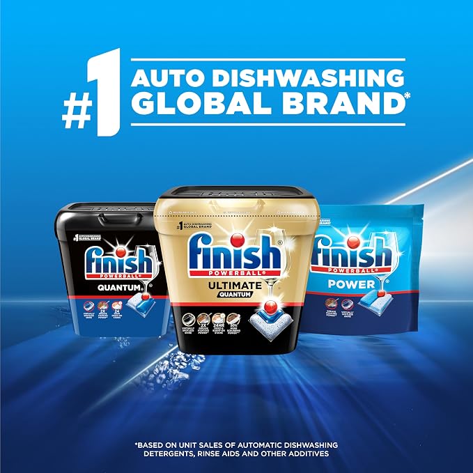 Finish Power Dishwasher Pods, No Pre-Rinse Dishwasher Detergent Soap For Deep Clean & Shine with Degreasing Power, Fresh Scent, 94 Count