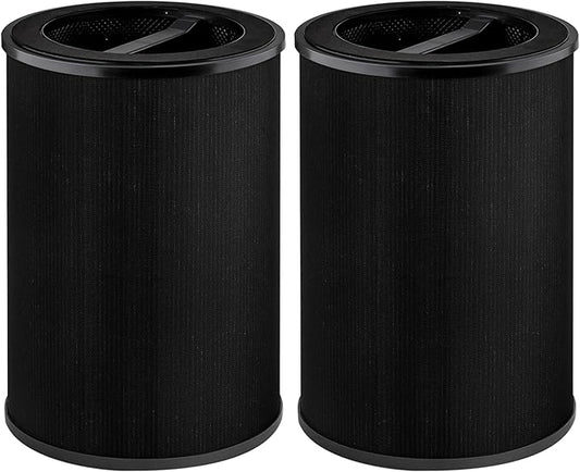 Replacement Filter Compatible with Wyze Smart Air Purifier Premium Filter, for Wildfire VOCs, 3-Stage Filtration with Activated Carbon, 2 Counts