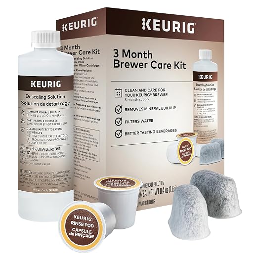 Iron OUT Automatic Toilet Bowl Cleaner, Repel Rust and Hard Water Stains with Every Flush & Keurig 3-Month Brewer Maintenance Kit Includes Descaling Solution