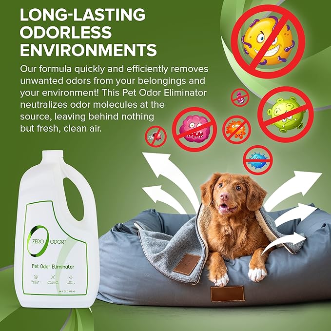 Zero Odor 64 oz. Pet Odor Eliminator Air Freshener Spray Refill PT1101408