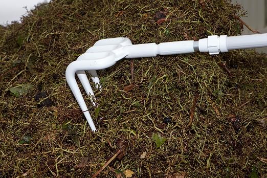 Vikan 56915 Rake,Hygienic,8",PP,White