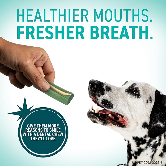 OraVet Dental Hygiene Chews for Small Dogs, Oral Care with Delmopinol, Vanilla Flavor, 14 Count