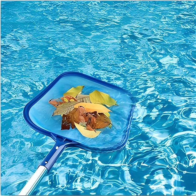 Wessel-Werk Deluxe Pool Skimmer Net Set with Reinforced Frame and EZ Button Locking System – Fits Standard 1-1/4" Pool Poles – Shallow & Deep Rake Options (Net Set (Shallow + Deep))
