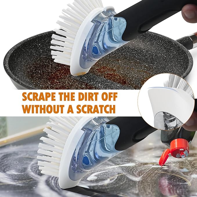 Soap Dispensing Dish Brush + Toilet Brush Refills for OXO Toilet Brush Only