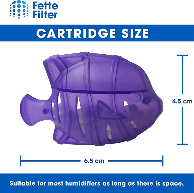 Fette Filter - 4 Pack Universal Humidifier Tank Cleaner Compatible with Drop, Droplet, Adorable, Warm & Cool Mist Humidifiers Tanks and Fish Tanks. Compare to Protec Kaz PC1F.
