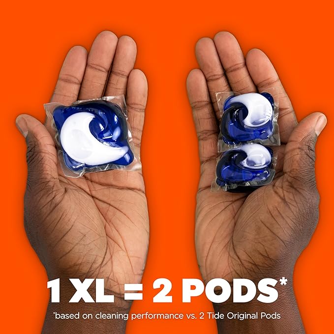Tide Oxi Boost Power PODS Laundry Detergent Pacs, 45 Count, Set-In Stain Removal + Oxi Power, laundry soap detergent pacs