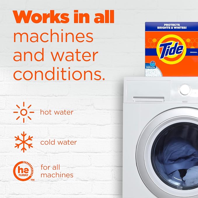 Tide Powder Laundry Detergent, Original Scent, 95 Loads, 108 oz