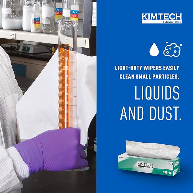 Kimtech Science Kimwipes Disposable Task Wipers 11-4/5 x 11-4/5" 34133, 15 Pack, 2940 Wipes